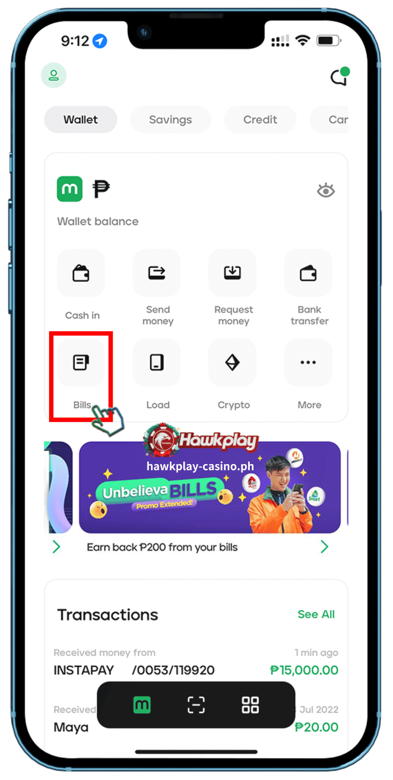 Gamit BDO credit card sa application Maya 2 Hawkplay 1