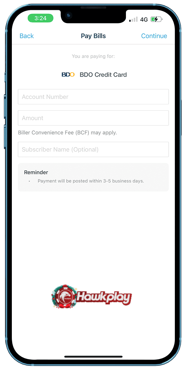 Gamit BDO credit card sa application Maya 5 Hawkplay 4