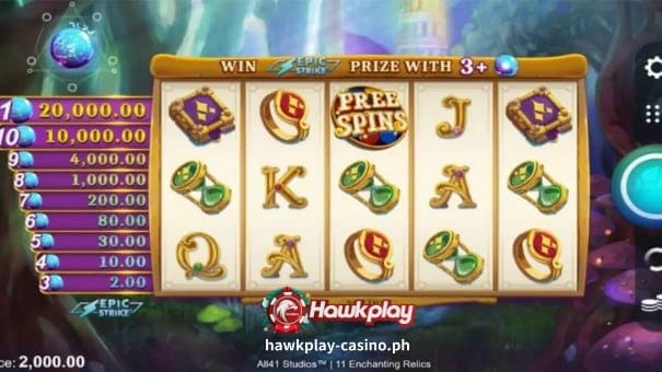 Slot Game Review ng : 11 Enchanting Relics 2 Hawkplay-Slot1