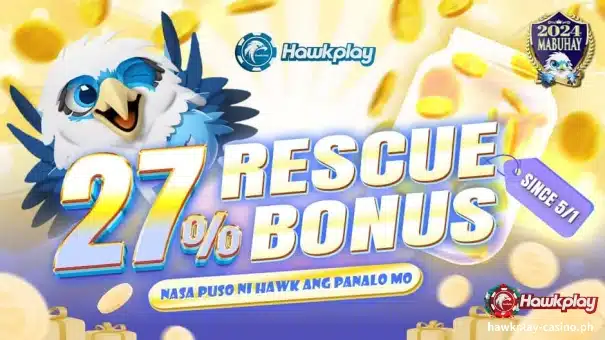 PROMOTIONS 12 HAWKPLAY 27% RESCUE BONUS