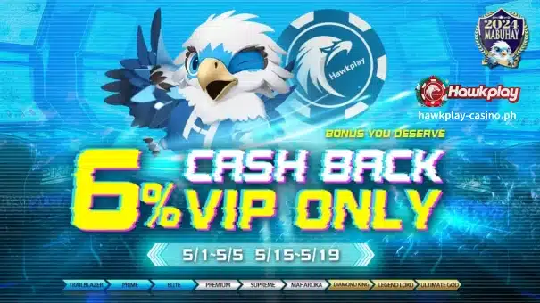 PROMOTIONS 11 Hawkplay 6% cashback VIP eksklusibo