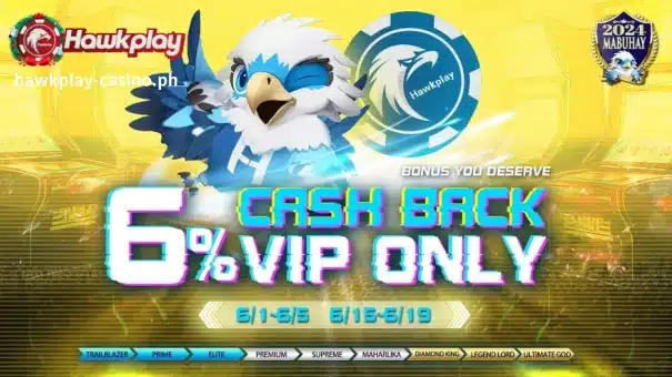 PROMOTIONS 6 Hawkplay 6% rebate VIP exclusive